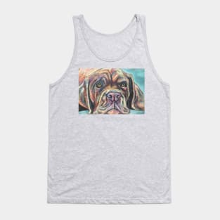 Colourful Dogue de Bordeaux Tank Top